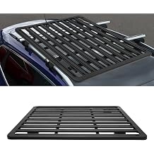 Roof Rack Platform, 63"x 47" Universal Car Roof Rack Platform Storage Tray Flat Basket Rooftop Aluminum Car Top Flat Luggage Rack Fit for SUV, Truck, 440Lbs Capacity