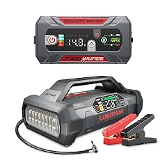 LOKITHOR JT400 2500A Jump Starter and JA401 3750A Jump Starter with Air Compressor 60W Two-Way Fast Charing