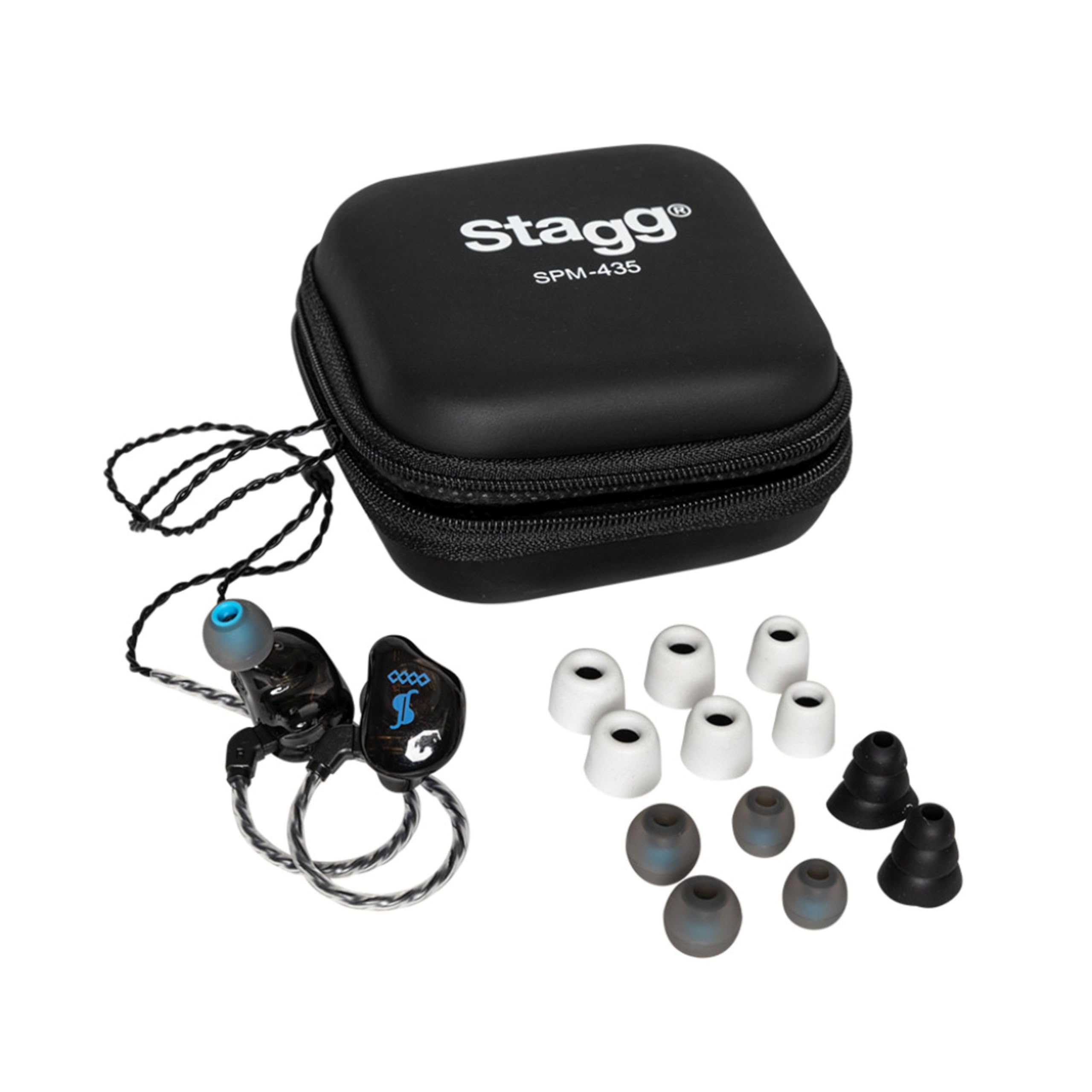 STAGG 4-DRIVER IN-EAR MONITORS BLACK