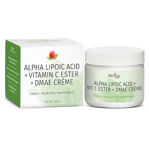 Miniatura 10 de Reviva Labs Crema de ácido alfa liopic Vitamina C Ester y Dame - 2 onzas, 5 unidades