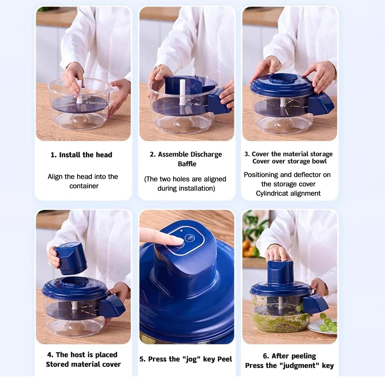 Macchina Elettrica per Peeling per Cucina Domestica, Macchina per la Pelapatrice Aglio Automatica Ricaricabile per la Pelle di Frutta Ricaricabile per Pomodoro, Ciliegia White