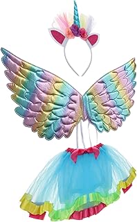 1 Conjunto Tutu Gauche Conjunto Saia De Tule Arco-Íris Em Camadas Saia De Pano Para Bebes Saia De Tule Arco-Íris Delicada Infantil Faixa De Cabelo Arco-Íris Tutu Orelha