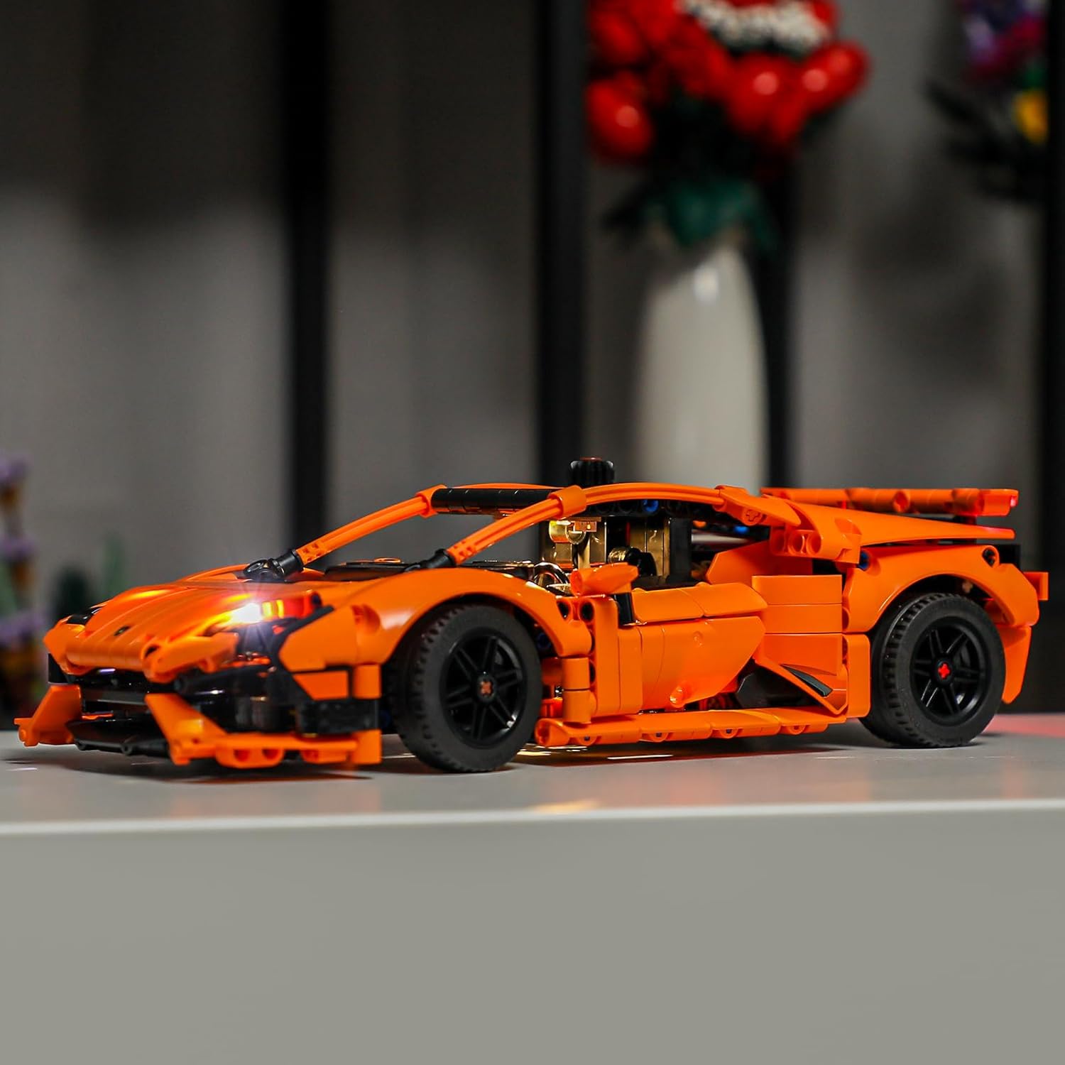 BRIKSMAX Led Lighting Kit for Lego-42196 Lamborghini Huracán Tecnica Orange - Compatible with Lego Technic Building Set- Not Include Lego Set