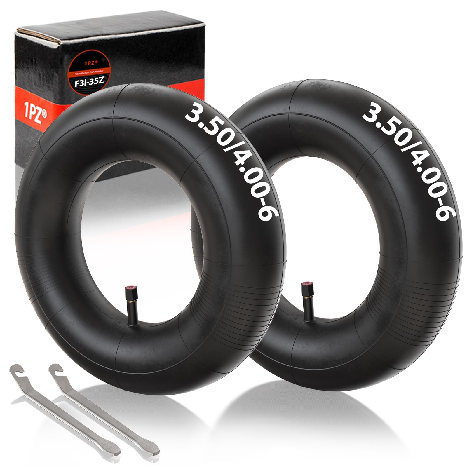 Chambres à Air 3.50-8 Avec Valve Droite TR13 (x2) - Pour Diables