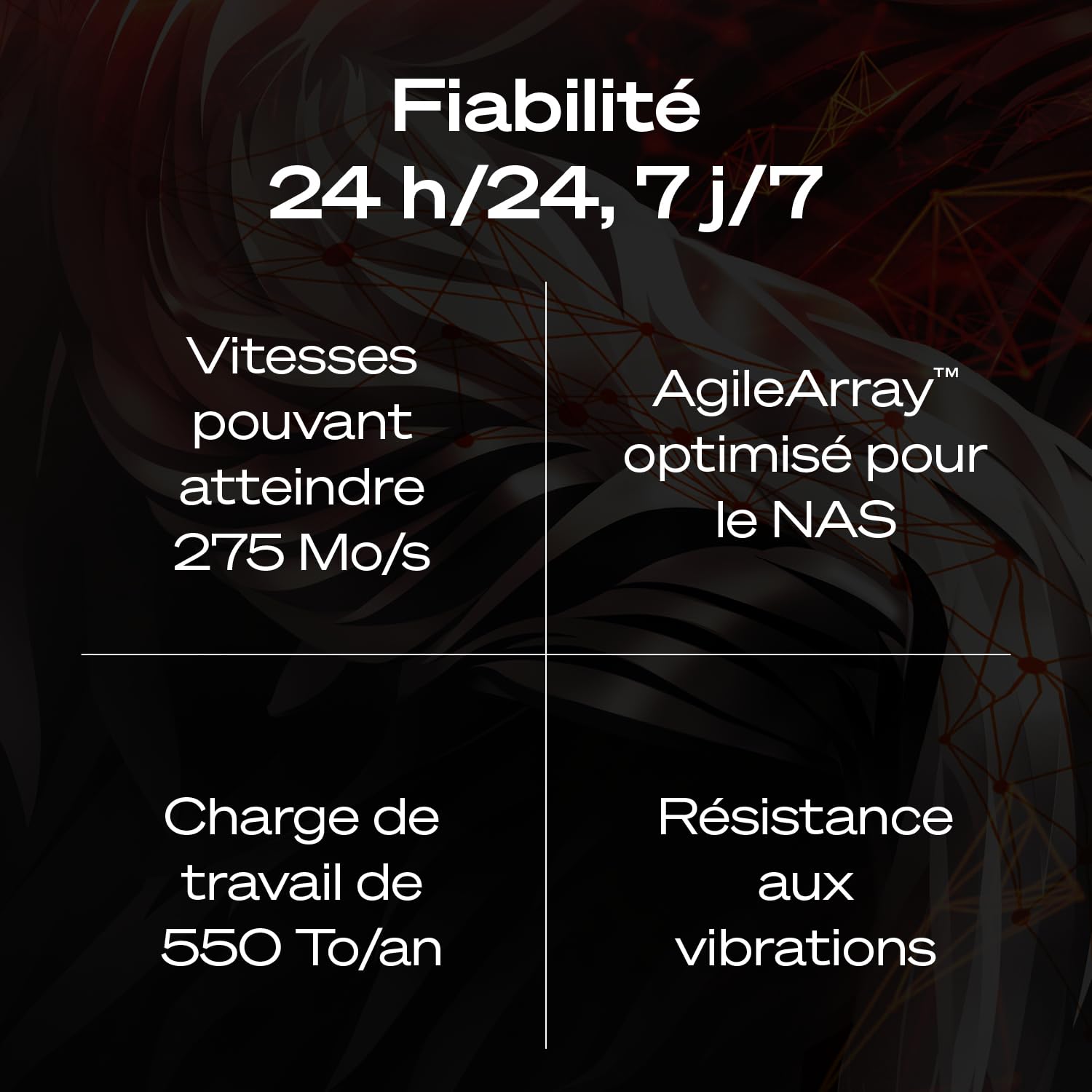 Seagate IronWolf Pro 8To Disque dur interne NAS HDD CMR 3.5 Pouces SATA 6Gb/s 7200 tr/min 256 Mo Cache ST8000NTZ01