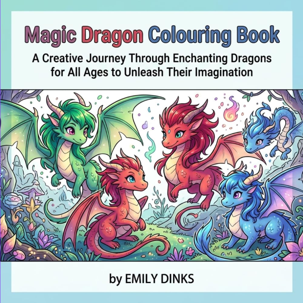 Magic Dragon Colouring Book: A Creative Journey Through Enchanting Dragons for All Ages to Unleash Their Imagination (COZY AND HYGGE COLORING BOOKS)