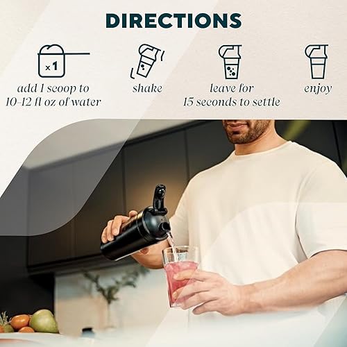 Vista 23 de Myprotein Clear Whey - Proteína aislada en polvo, 1.1 libras (20 porciones), mango de melocotón, 0.71 onzas de proteína por porción, mezcla