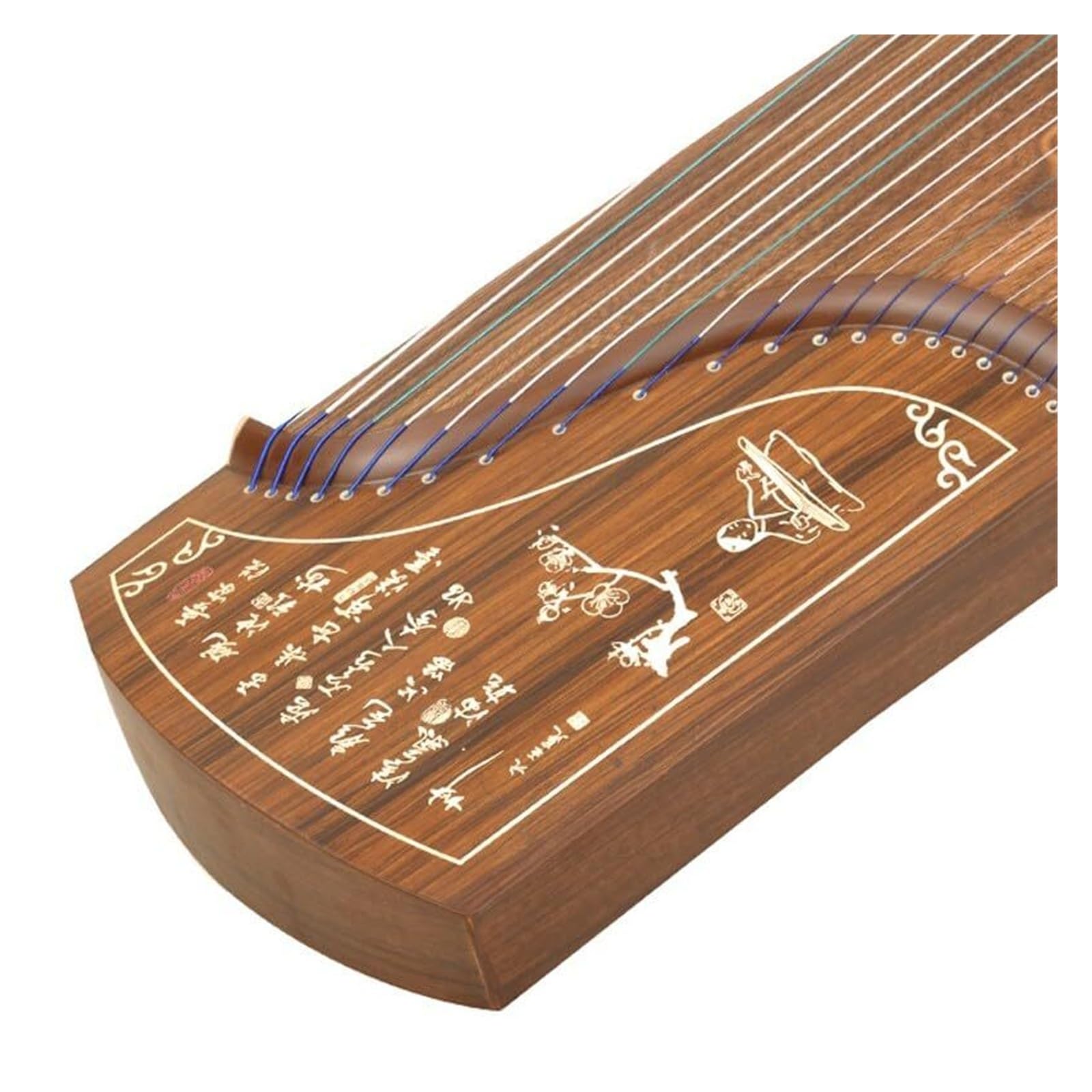 Guzheng 21-strunowa - ręcznie robiona chińska cytra do wydajności i nauki, konstrukcja z litego drewna