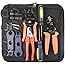 IWISS MC4 Solar PV Cable Crimping Tool Kit for 2.5/4/6mm ²with Stripper,Cutter,MC4 Spanner and MC4 Connectors-Oxford bag pack