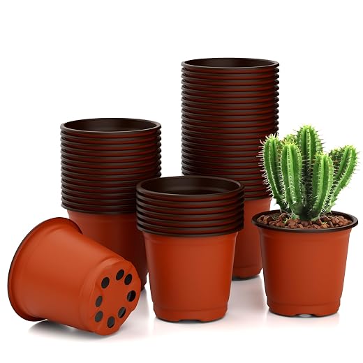 Nursery Pots, Planting Pots, 4 Inch Pots, 40pcs Seedling Pots, Plastic Plant Pot, Seed Starter Pots, Plant Starter Pots, Plastic Pots, Plastic Plant Pots, Planter Nursery Pots, Seed Starting Pots