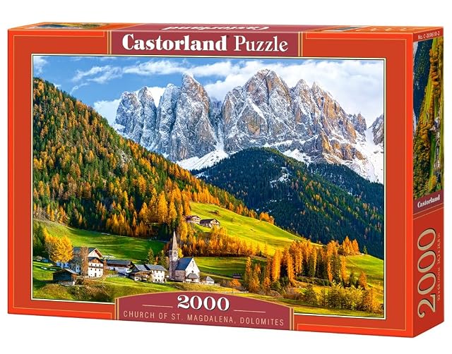 Castorland Church of St. Magdalena, Dolomites 2000 pcs Puzzle