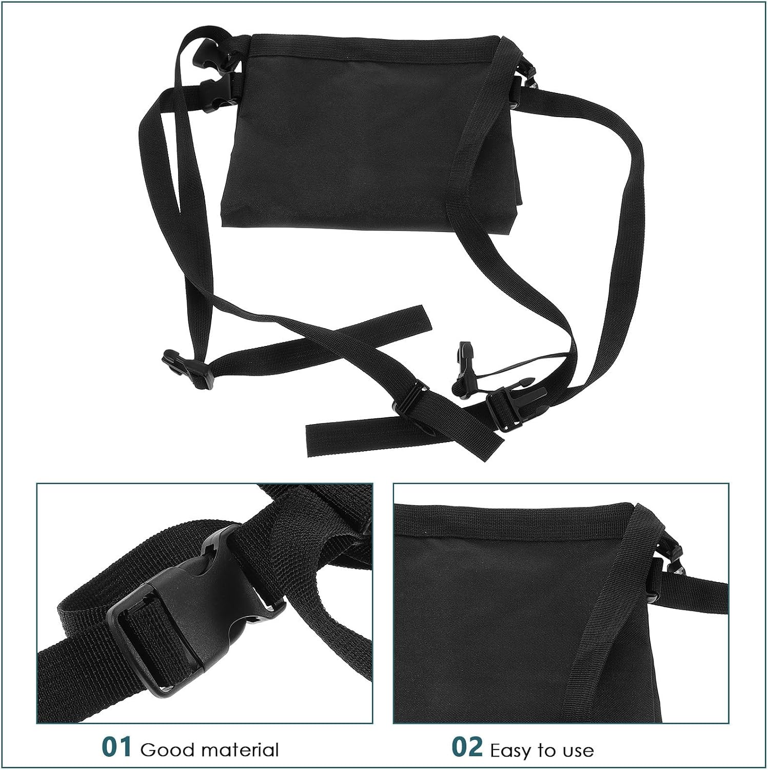 Waterproof Wheelchair Oxygen Cylinder Bag with Heavy Duty Oxford Cloth Material, Lightweight Design Holds One Oxygen Cylinder, for Occasions and Seniors Using Walkers