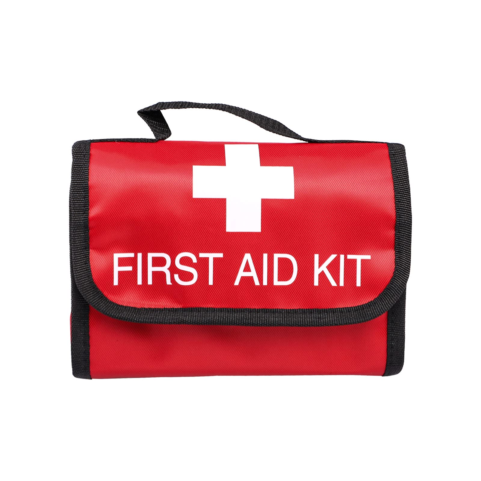 IPENNY Portable Empty First Aid Kit Bag Waterproof Durable Oxford Small Red Cross Kit Pouch Emergency Survival Bag Medicine Storage Bag for Home, Car, Office, Hiking, Camping, Travel