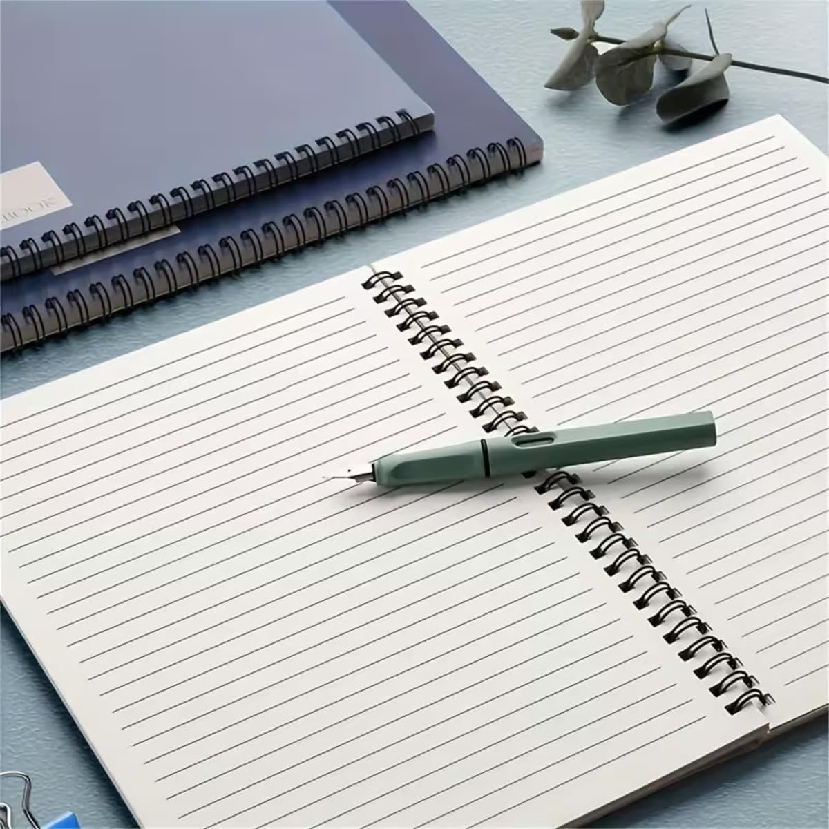 set of 4 gradient blue a5 spiral notebooks - ideal for everyday office tasks - suitable for students and professionals - note-taking and organizing - excellent gift for back to school image 3