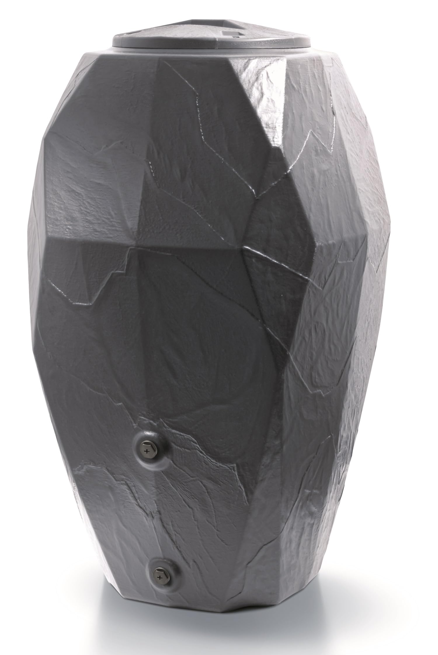 Regenwassertonne Regentonne Regenwassertank Amphore Stein-Optik, Wassertank Kunststoff UV-Beständig, Regenbehälter mit Deckel, Wandtank Flache Rückseite von rg-vertrieb (310L mit Wasserhahn)