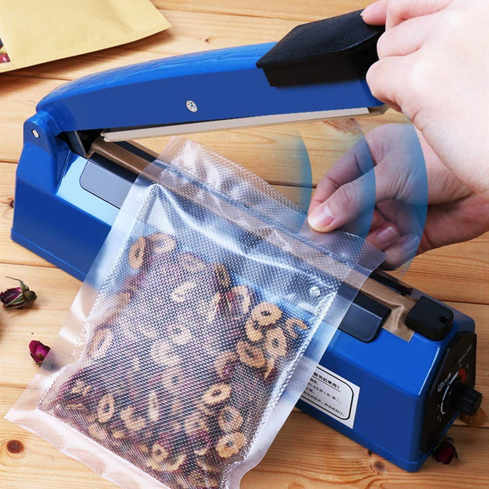 Nestling® Plastic Bag Thermal Sealer, PP and PE Bag Sealer with Electric Heating Wire + High Temperature Cloth (300mm)