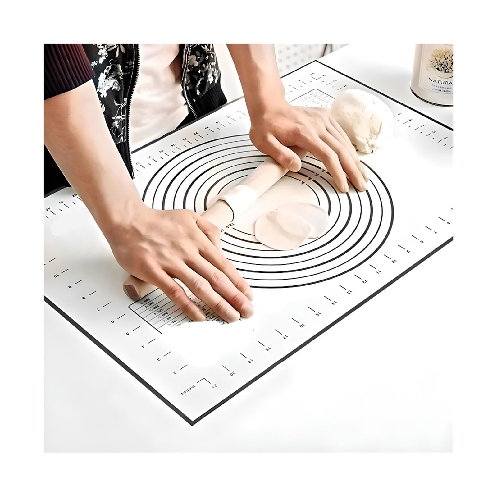Compatible Con Cocina, 3 Uds., Alfombrilla For Hornear Y Amasar Masa(50x70cm)