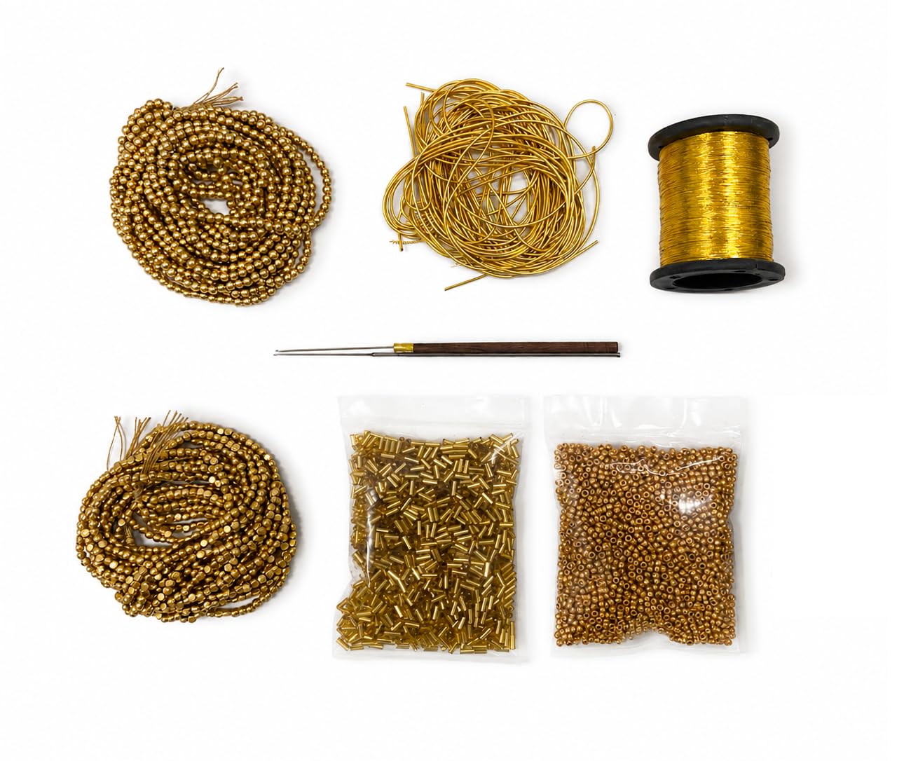 vahvaa aari work kit for begineers combo of sugar beads and many more
