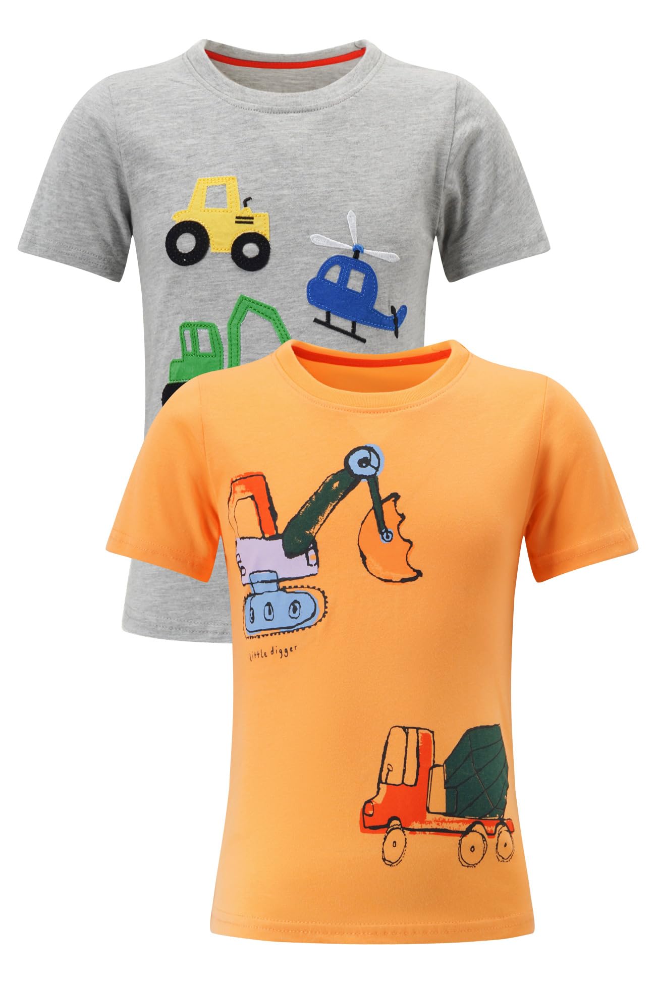 Alleen Kinder Jungen T-Shirt aus 100% Baumwolle Rundhals Kurzarm Shirts Atmungsaktives Slim Fit Oberteil