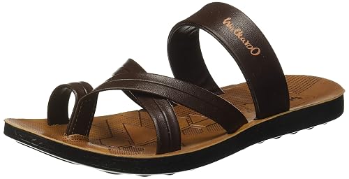 Walkaroo Men's Faux Leather Brown 