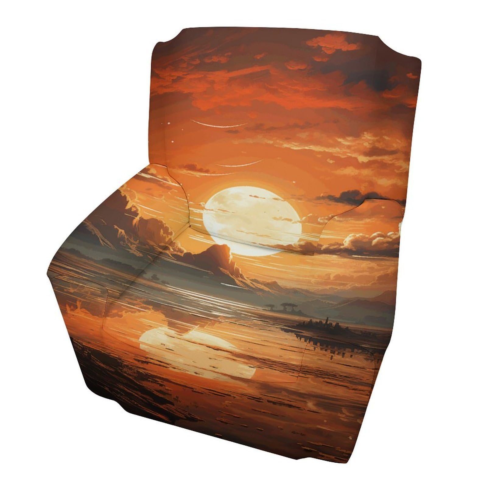 Fekiloot Style Orange Sky Couch Cover Sofa Cover Sofa Slipcover
