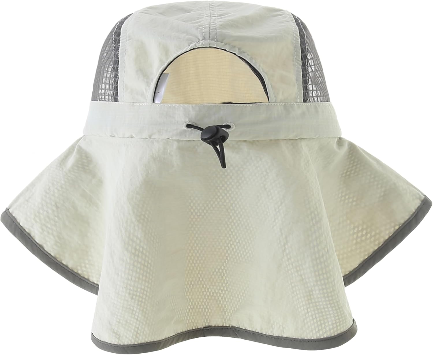 UV Sun Protection Hat Women Foldable Neck Flap Wide Brim Fishing Hat with Ponytail Hole for Women - Image 3