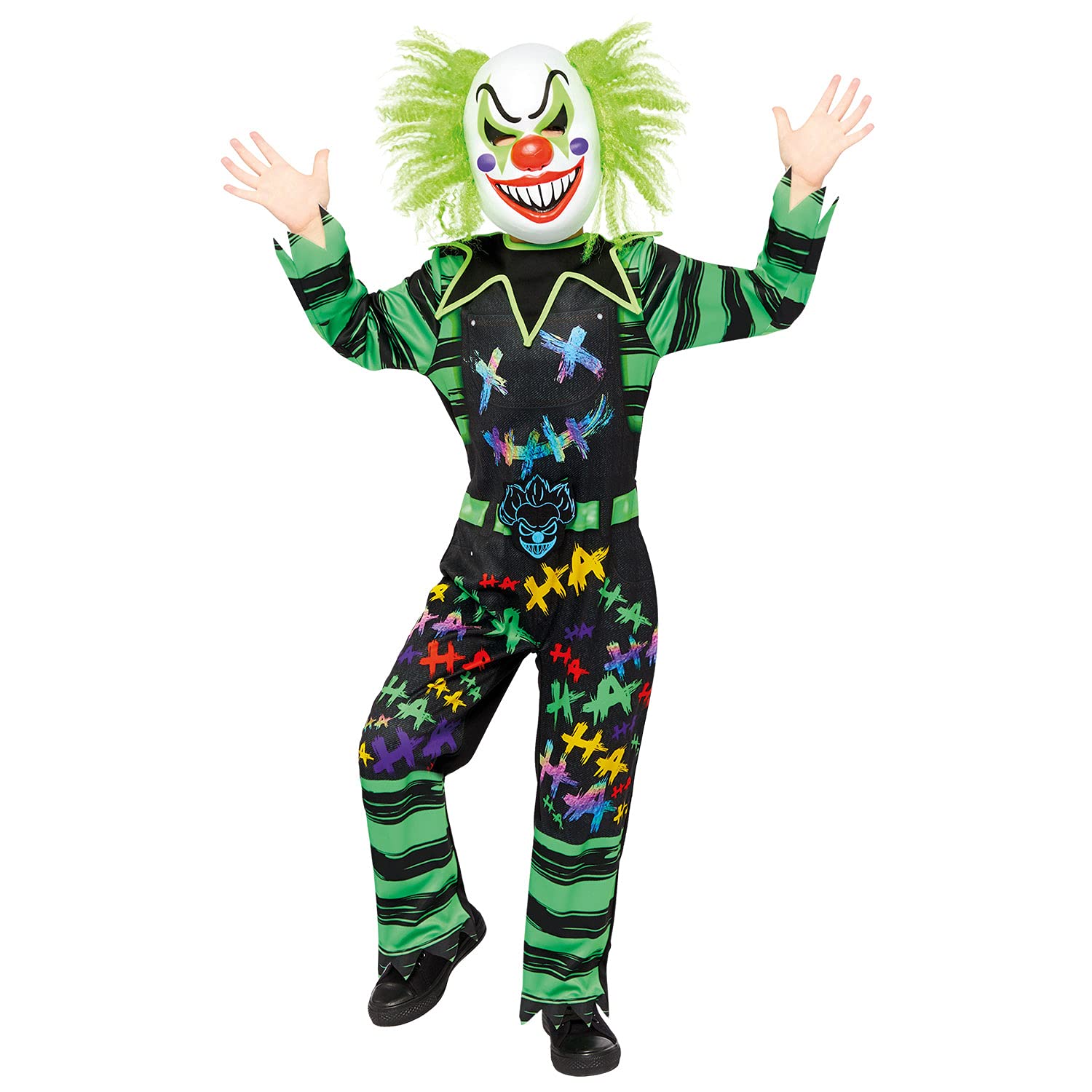 amscan Kinder Haha Clown Jumpsuit Halloween Kostüm