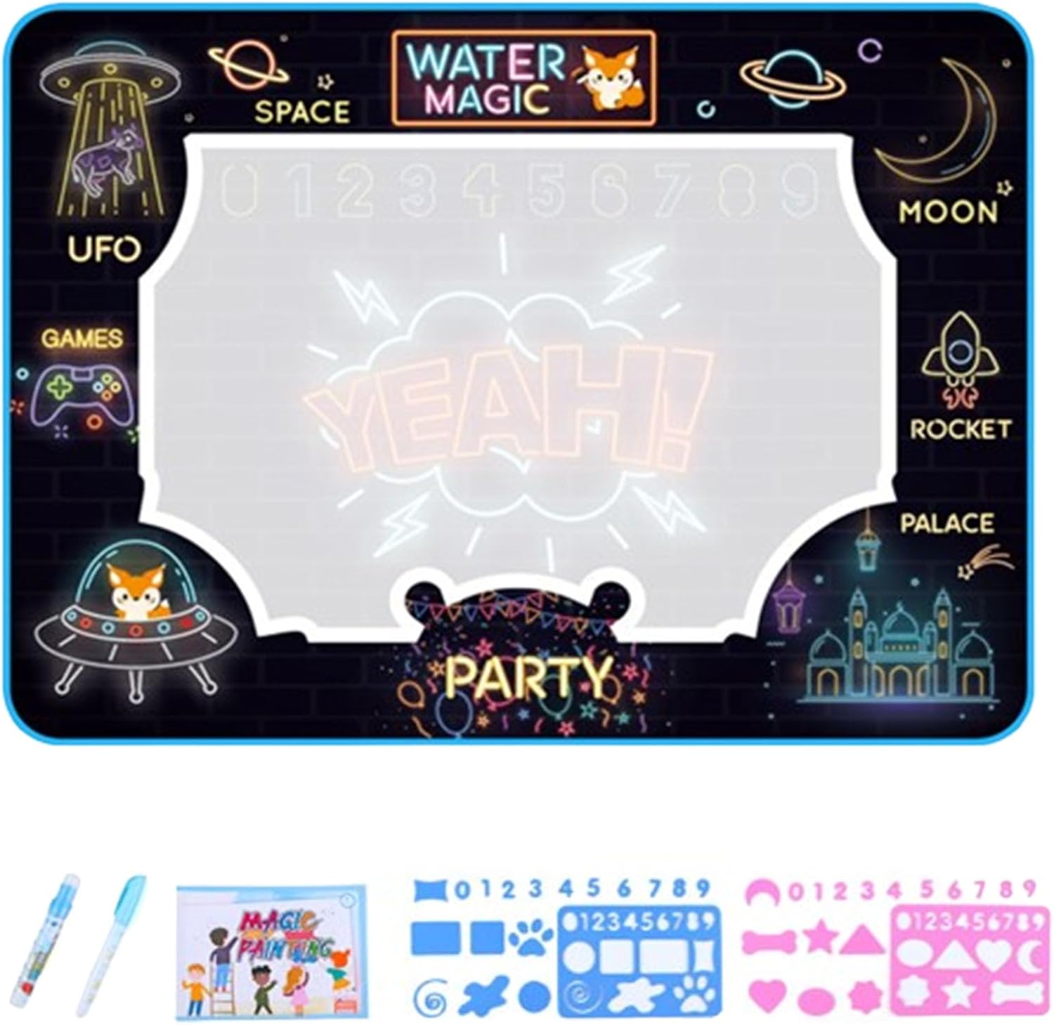 Water Doodle Mat, Aqua Painting Drawing Mat Mess Free