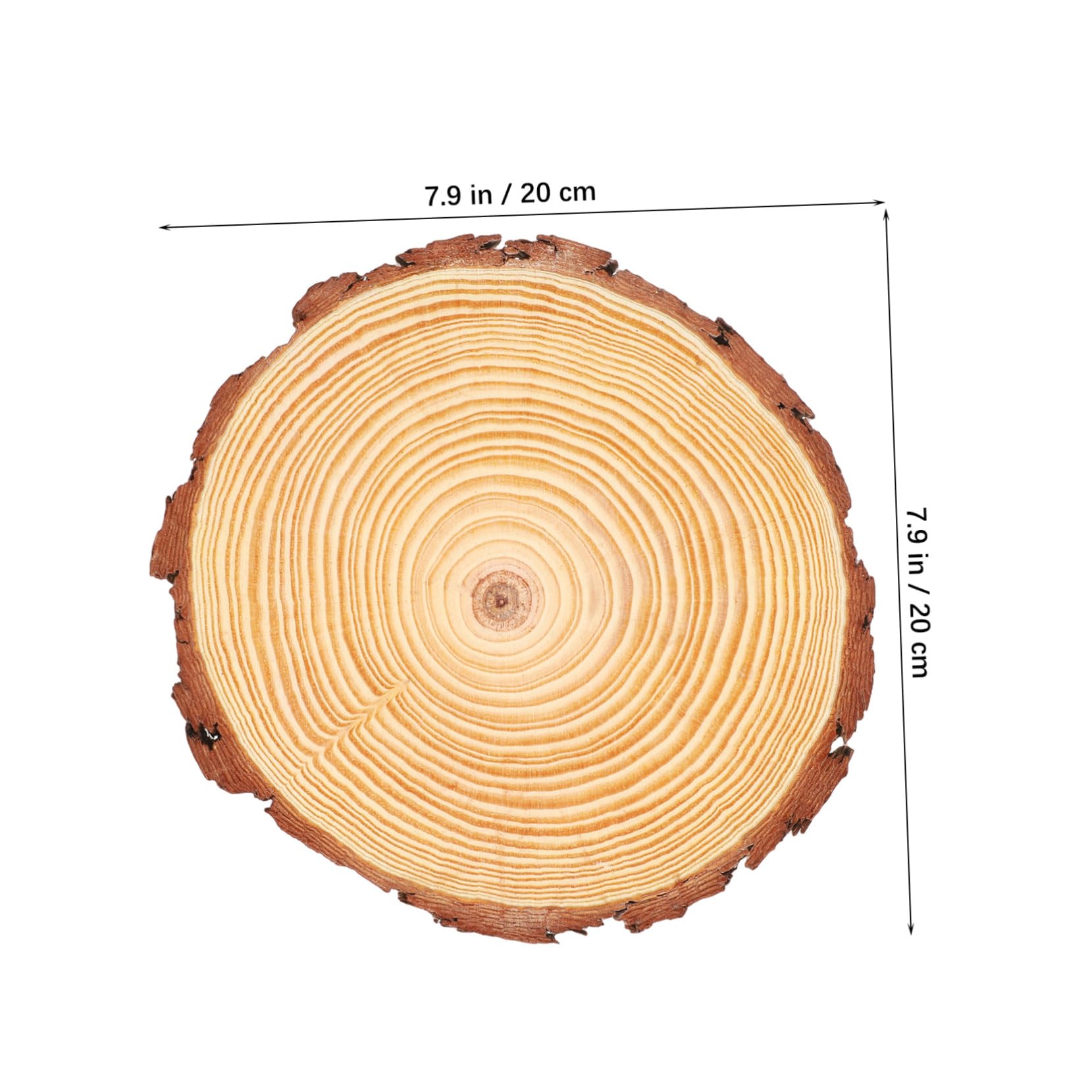 10 Holzscheiben Rund 10 Stück für Bastelarbeiten Rustikal | Selbstgemacht Untersetzer zum Bemalen, Heimdekoration und Tischdeko, Unbehandelt für Kunstprojekte