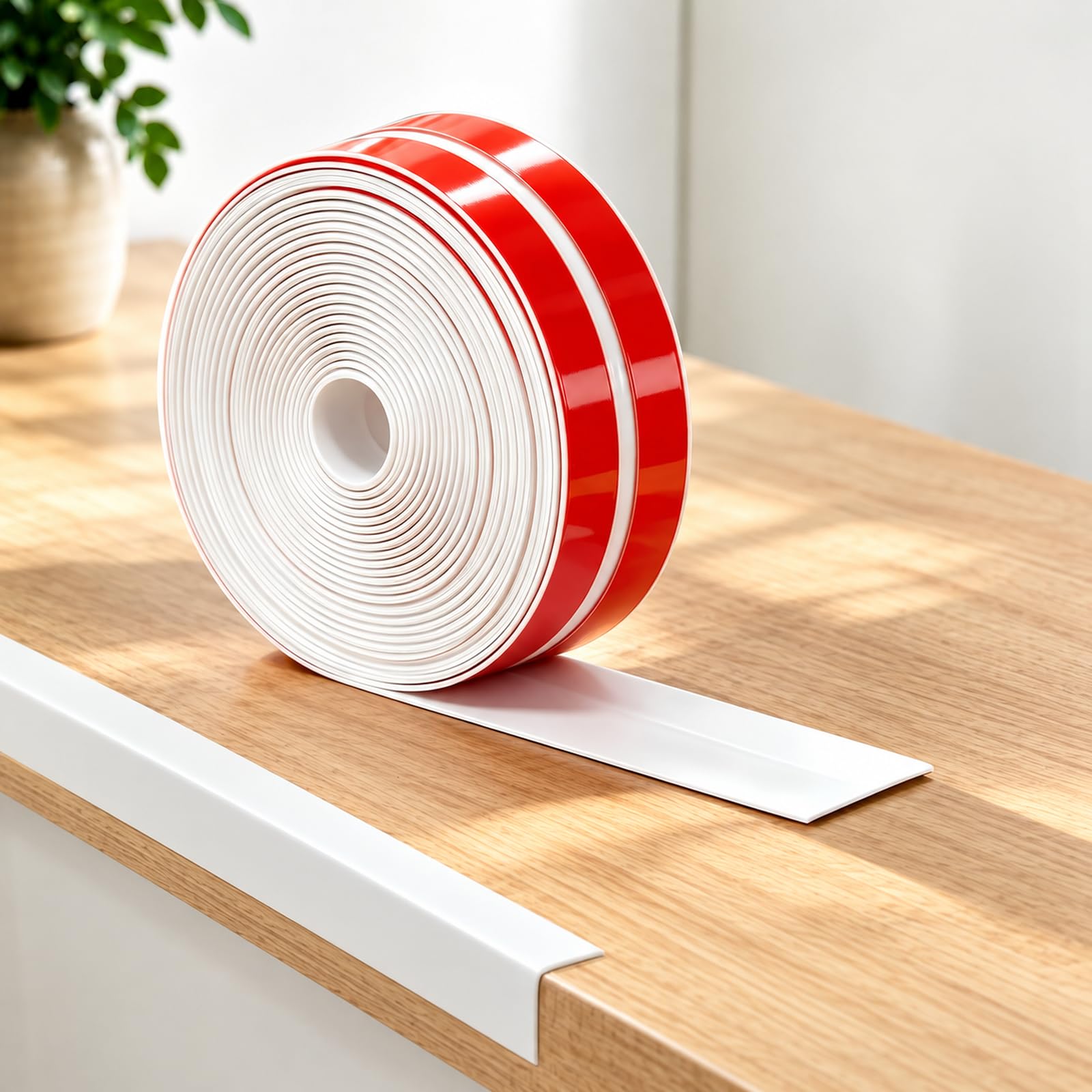 NETFLO Flexible Moulding Trim 10mx40mm PVC Self Adhesive Corner Trim