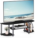 FURINNO 11058EX/BK Tourner-S-Tube large TV Centre de divertissement, Espresso/Noir