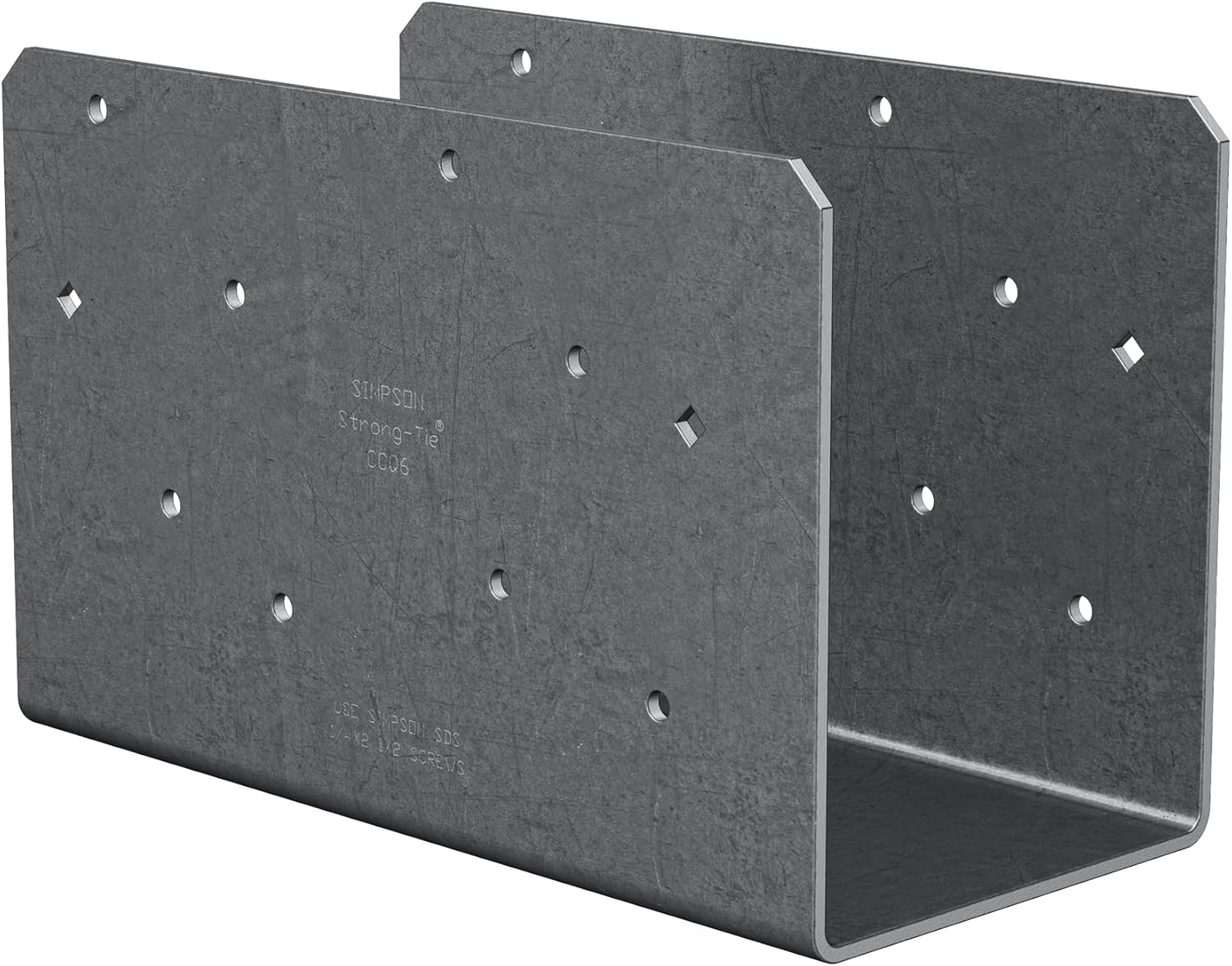 Simpson Strong-Tie CCOQ6-SDS2.5 CCOQ Column Cap (No Straps) for 6X Beam, with Strong-Drive SDS Screws