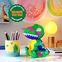 Vista 4 de Kit de Pintura de Lámpara de Dinosaurio Propio de LAOESE, Set de Pintura para Niños, Suministros de Arte y Manualidades para Niños de 8 a 12 años