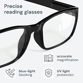 Gaoye Professional Reading Glasses for All Day - Computer Readers with Blue Light Protection - Value Pack
