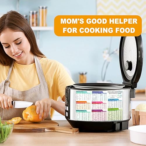 Miniatura 4 de Juego de imanes de hoja de trucos Instant Pot, gráfico de tiempos de cocción, accesorios de olla a presión, hoja de trucos de olla instantánea, guía