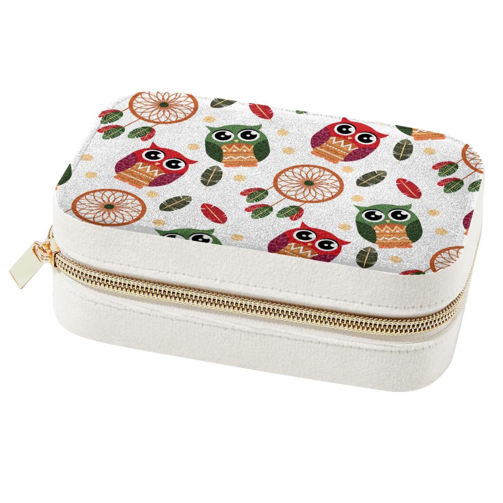 Colliers emmêlés en voyage ? Boîte à bijoux bohème hibou, la solution de rangement
