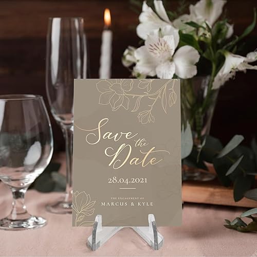 Miniatura 4 de HiShutiao Paquete de 12 soportes de acrílico de 2.68 pulgadas para tarjetas, soporte de tarjetas graduado, soportes para tarjetas deportivas de