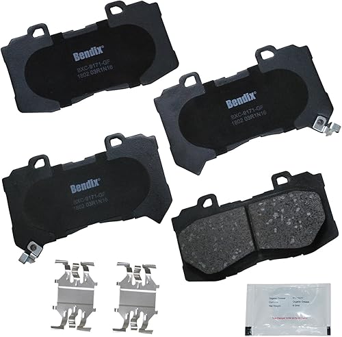 Vista 141 de Bendix Priority1 CFC1035 Pastillas de freno delanteras de cerámica para modelos seleccionados Chevrolet Aveo, Aveo5, Optra, Spark, Spark EV, Pontiac