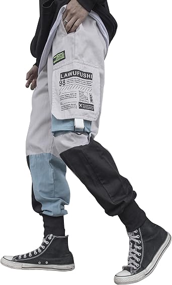 XYXIONGMAO Joggers Trousers Cargo Punk Pants for Men Harem Hip Hop Tactical Techwear Streetwear Functional Sweatpants