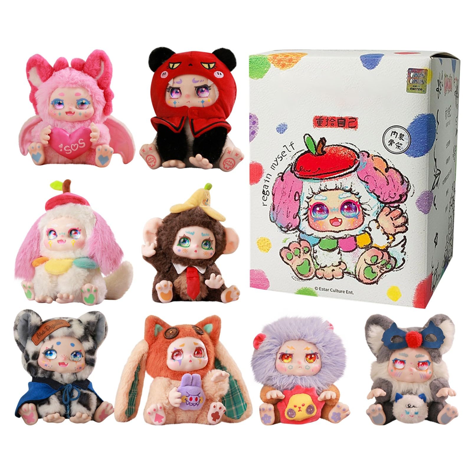 HGWOPGASD YOOKI/Nommi/PIPPY/KIMMON/Cino's Dreamland Circus//Cino Black MondayCino/Cino Chessino Land/TimeShare Plush Dolls Blind Box Cute Figures Collectible Toys Birthday Gifts A08