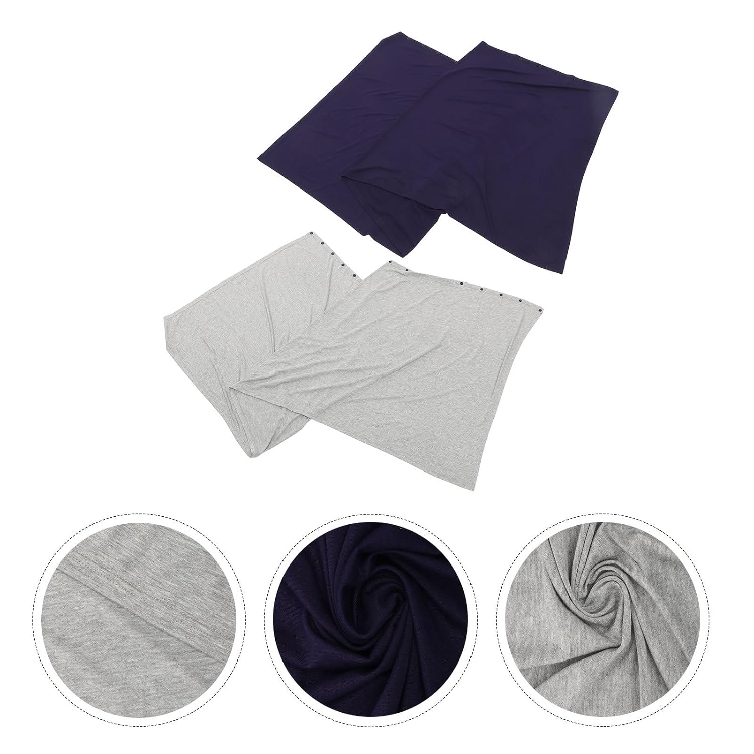 Beaupretty 2pcs Cotton Nursing Cover Breastfeeding Shawl for Mom, Multi-use Private Feeding Blanket, Soft Breathable Breastfeeding Nursing Blanket Suitable for Outdoor and Travel