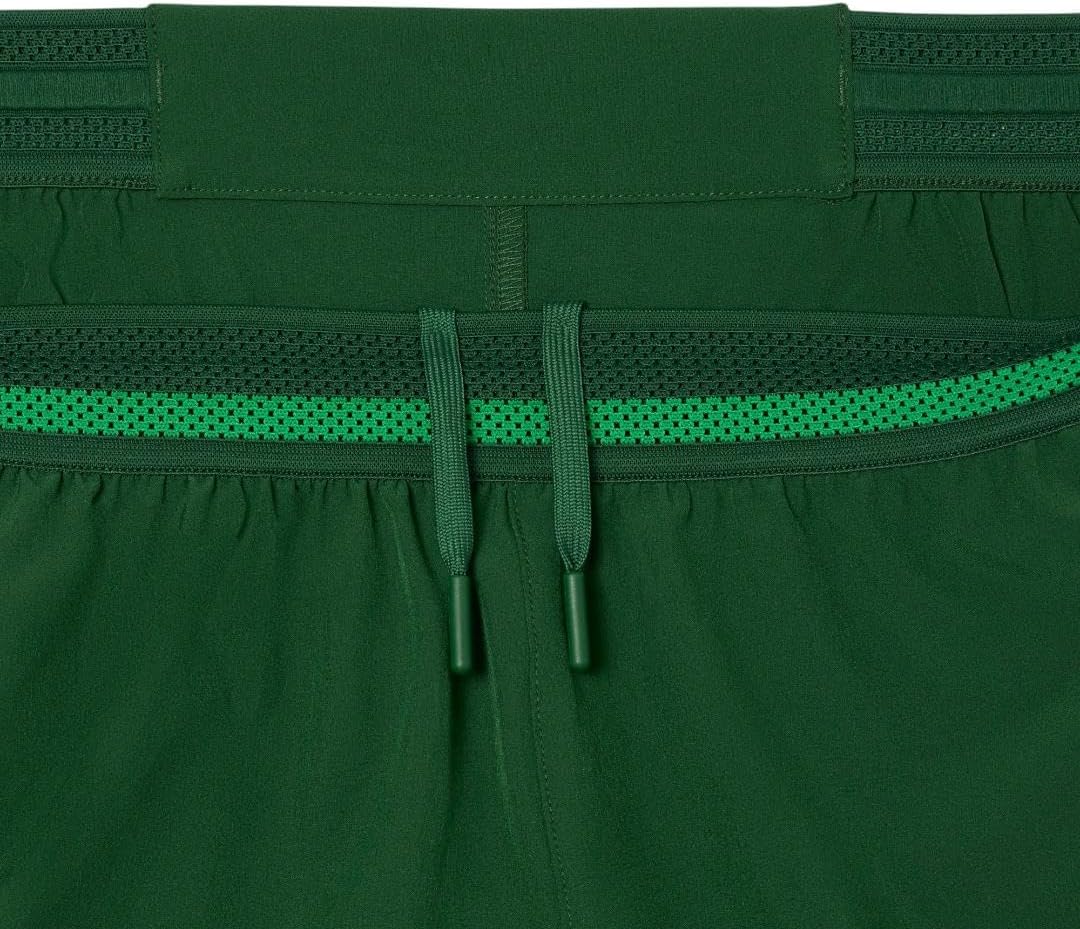 Lacoste Men's Sport Tennis x Novak Djokovic Shorts, Green/Bright Green, Small - Image 6
