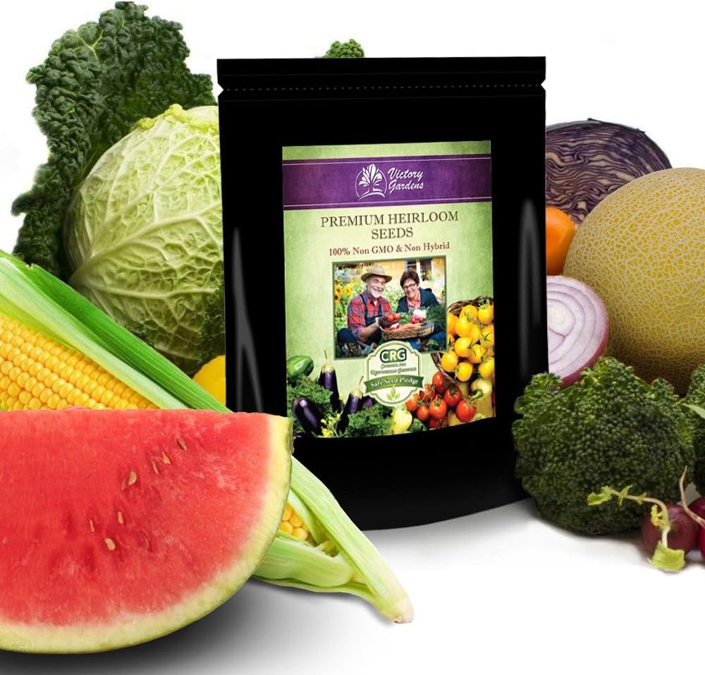 125 Variety Non GMO Non Hybrid Heirloom Seed Bank - Emergency Food Supply - Prepper, Survivalist, Gardener Pack - Vegetables - Fruits - Herbs.!