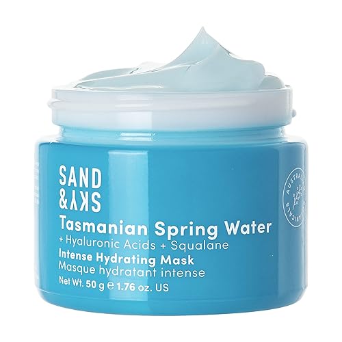 Sand & Sky Tasmanian Spring Water - Mascarilla de hidratación intensa con pentavitina y ácido hialurónico, máscara de refuerzo de barrera para