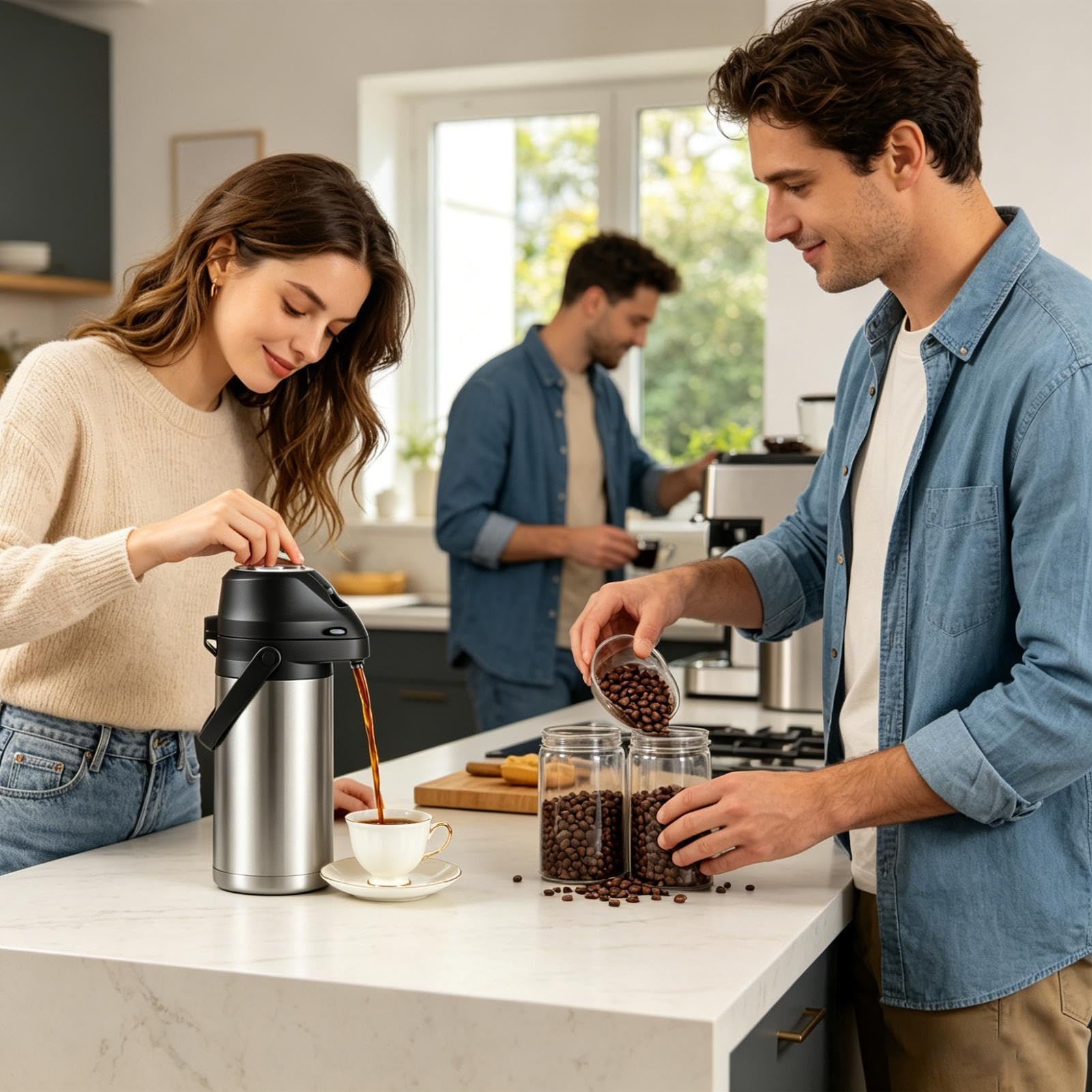 Tumbler per Acqua Tumbler Termico con Apertura a Pulsante e Capacità di | Termica a Prova di Perdite per Caffè, Tè, Bevande, Viaggi, Casa, Scuola, Ufficio, Campeggio e