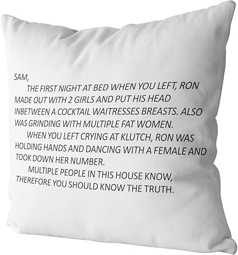 Miniatura 8 de Gaslight Gatekeep Girlboss Sam's Note Jersey Shore, Anonymous Letter to Sammi - Fundas de almohada, fundas de almohada, fundas de almohada de 18 x