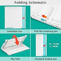 Vista 6 de ArtAt 12"x12" Paper Trimmer & Scoring Board - Precise Cutting & Scoring Tool for DIY Crafts, Cards, Envelopes, Scrapbooking & More