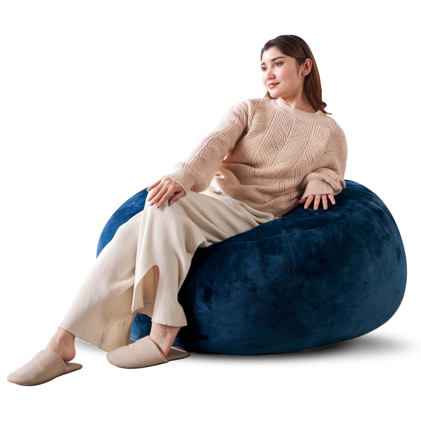 3FT,Small Bean Bag Chair,Bean Bag with Filler,Super Soft Plush Bean Bag Chair,Memory Foam Bean Bag,muebles sala de Estar,Suitable for Reading Chairs