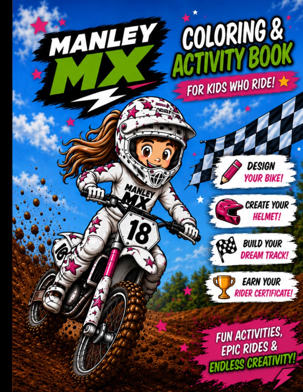 ManleyMX Ride Bold: A ManleyMX Coloring Adventure for Girls