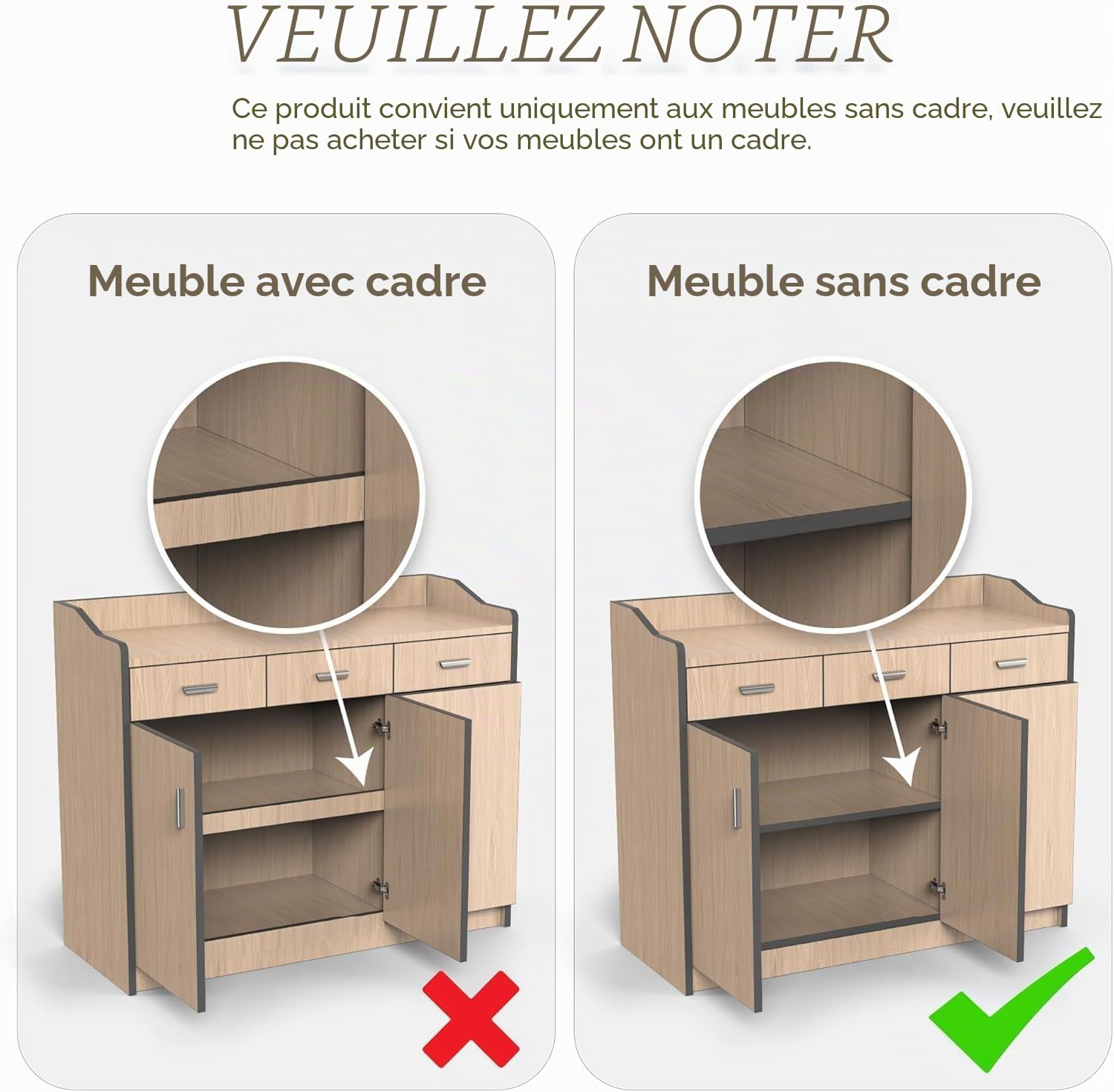 iHomara Pack de 2 organisateurs de placard extensibles avec adhésif, tiroirs coulissants pour cuisines, étagères coulissantes pour l'organisation, largeur réglable de 32 à 53 cm